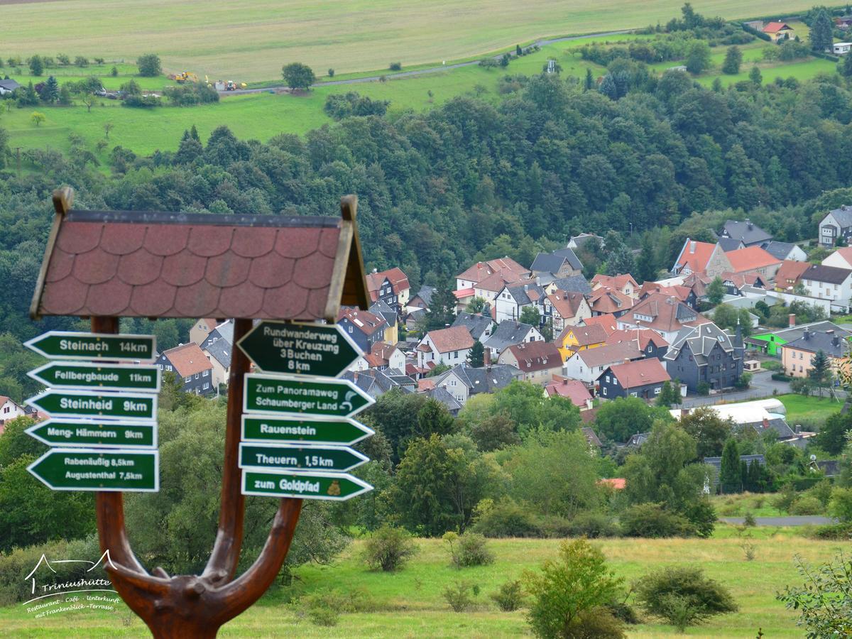Die Triniushütte Thüringens schönste Aussicht Rauenstein Exterior foto