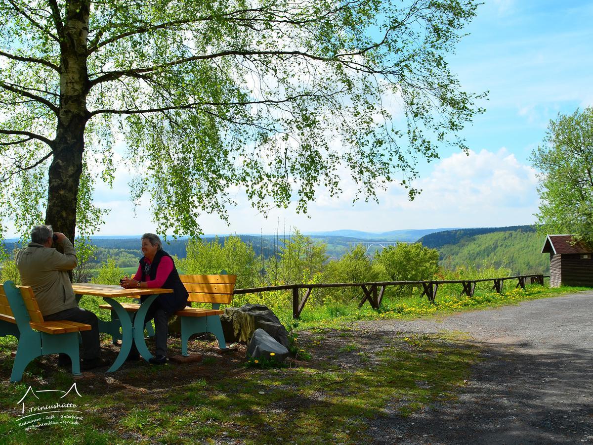 Die Triniushütte Thüringens schönste Aussicht Rauenstein Exterior foto